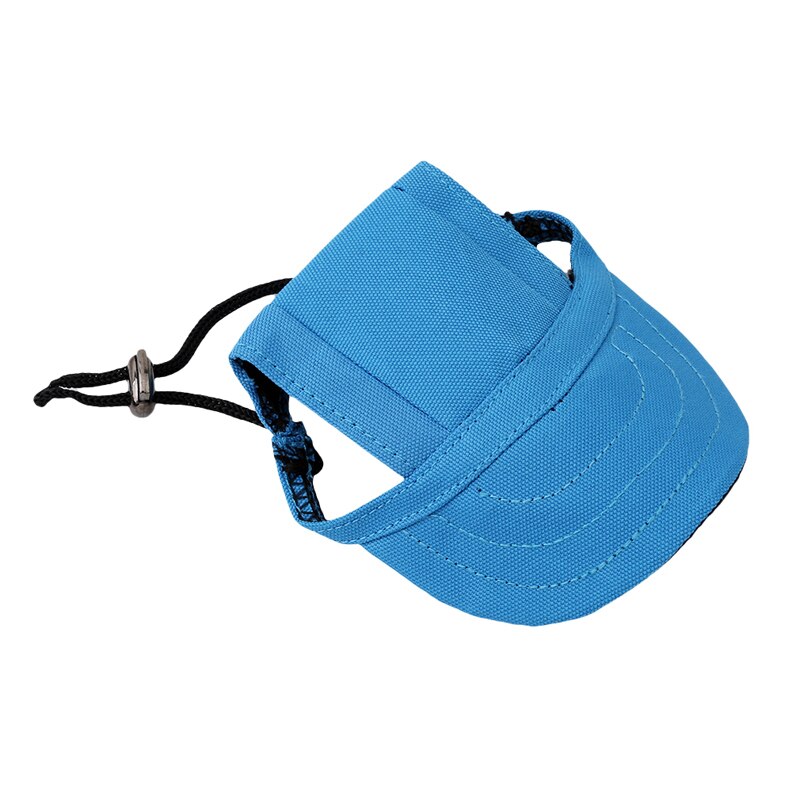 Hondenhoed zomerzonwering puppyhoeden kattenklep met oorgaten huisdierproducten buitenaccessoires zonnehoed: M zwart