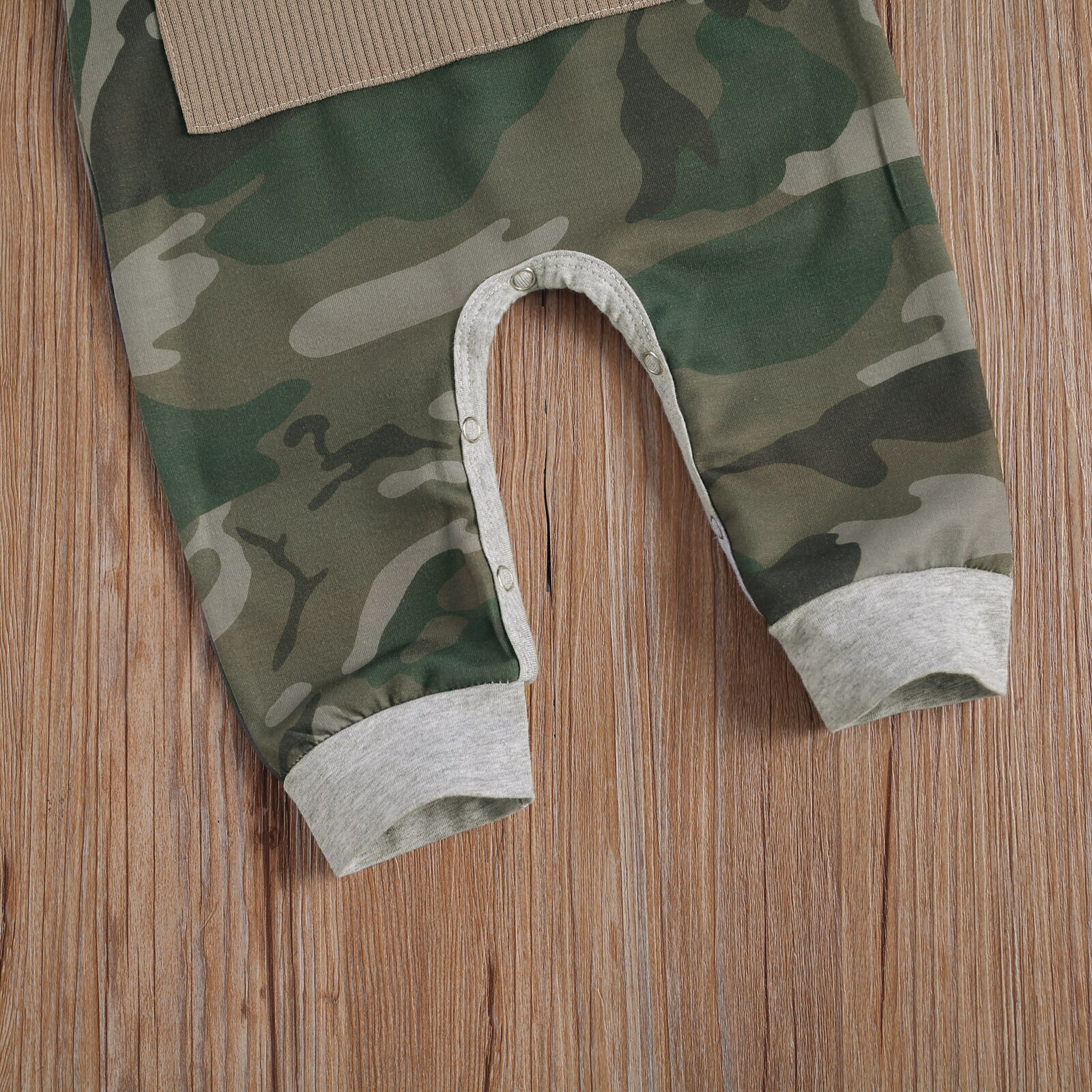 Dzieci niemowlę dziewczynki chłopcy kombinezon Camo maluch jednoczęściowy ubiór wzór kamuflażu kieszeń na guzik romper dla dziecka