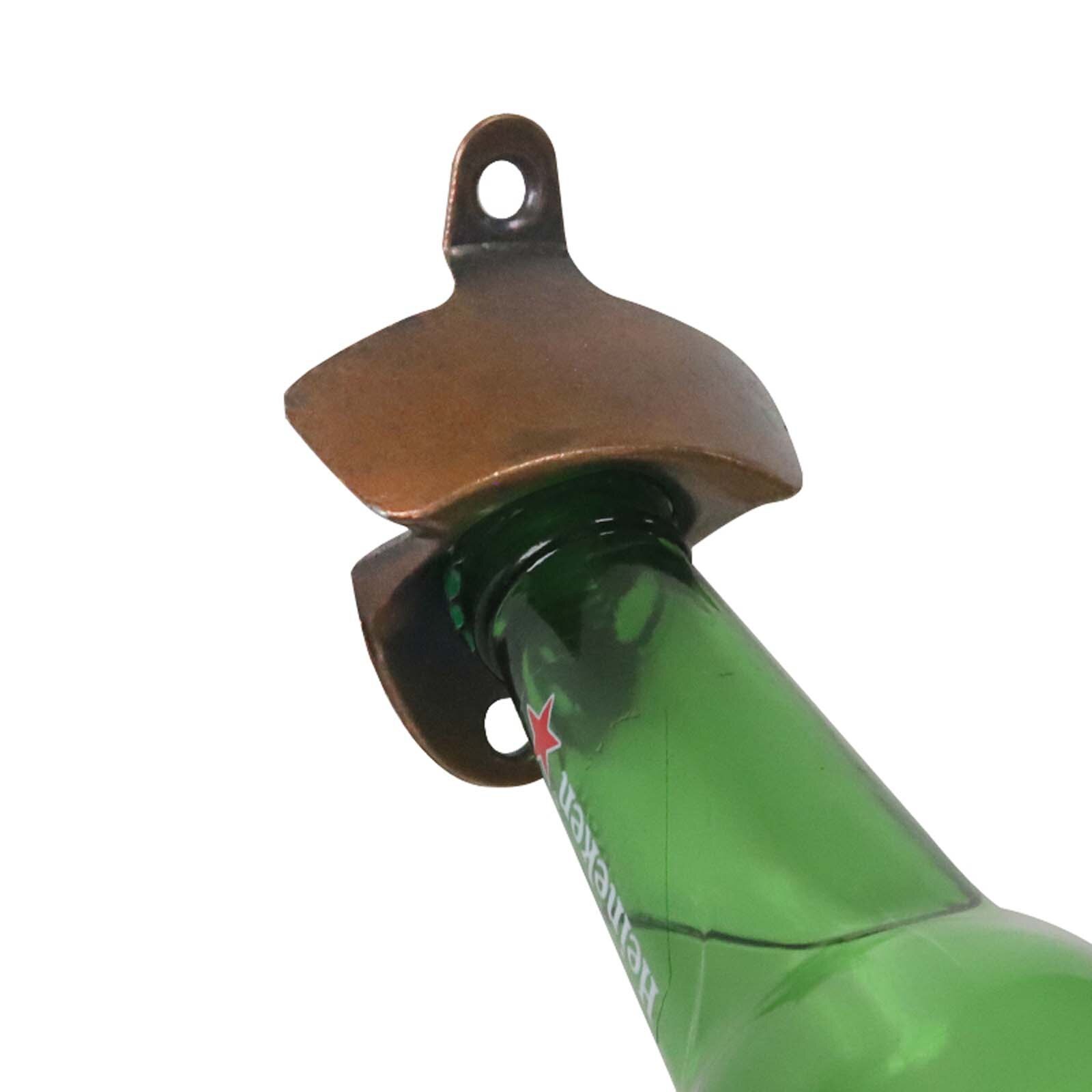 Multifunctional Can Opener Kitchen Iron Wall Mount Open Here Beer Cap Bottle Opener Rustic Bar Decor Openers Beer Bottles L1020