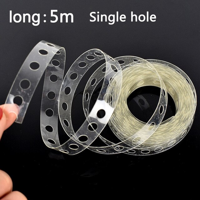 Ballon Accessoires Super Sticky Ballon Doseren Party Decoraties dubbelzijdig Plakken Zonder Marks 1 Roll 100 Tabletten: 5M-SINGLEHOLE