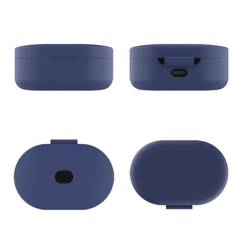 Silicone For Redmi Airdots Case Protective Cover With Hook For Xiaomi Mi Redmi AirDots 2 Cover Earphone Wireless Charging Box