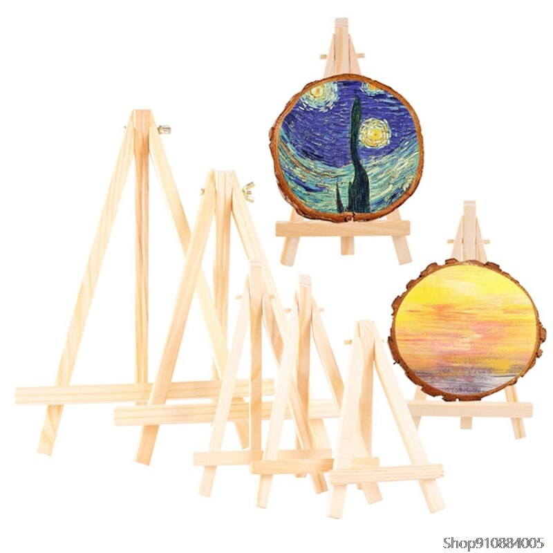 1Pcs Mini Wooden Easel Tablet Stand Phone Holder Wedding Table Card Stand Display Holder Party Desktop Decor Mini Desktop Easel