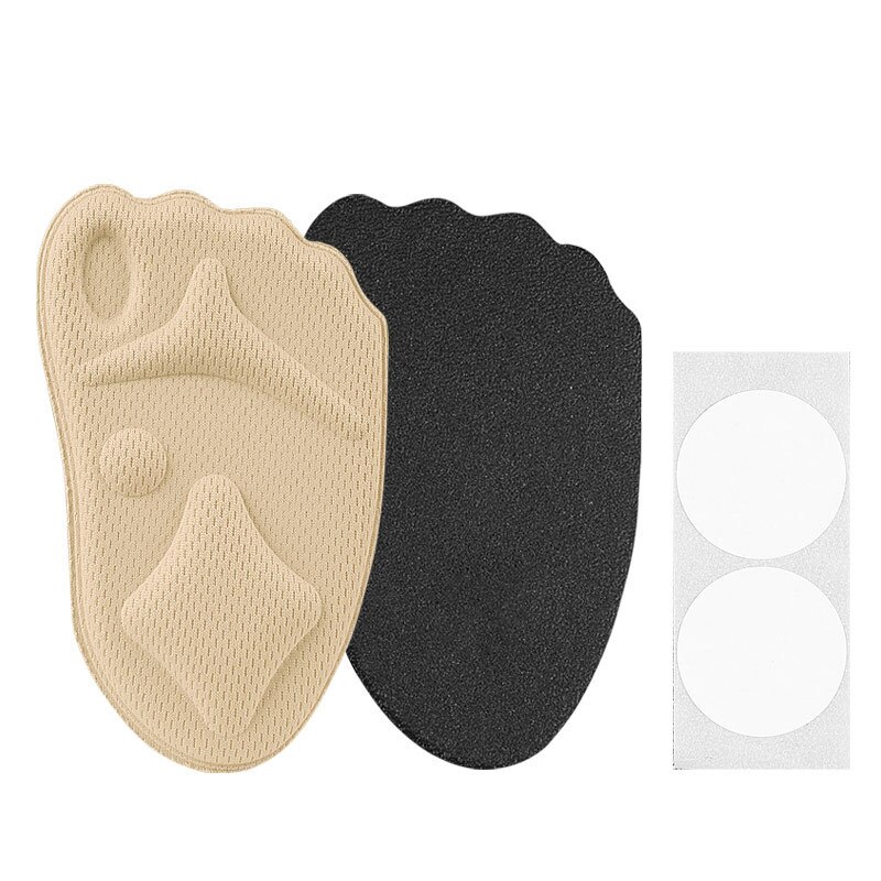 Almohadillas ortopédicas 4d de esponja para antepié, pegatinas para tacones altos suaves, cómodas, ajustables para el pie, cojín de relleno transpirable