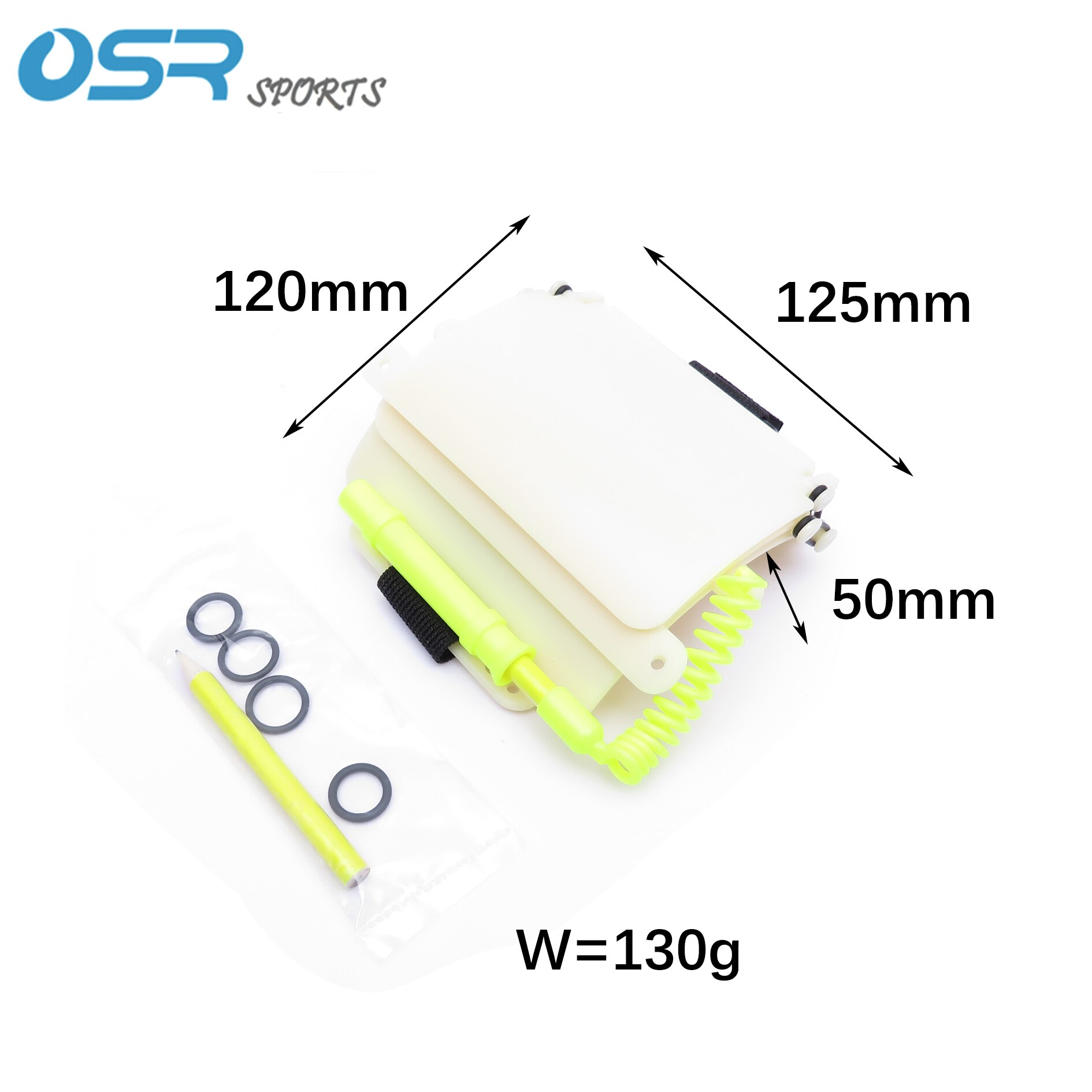 Scuba Diving Wrist writing slate 12*11cm Diving accessory