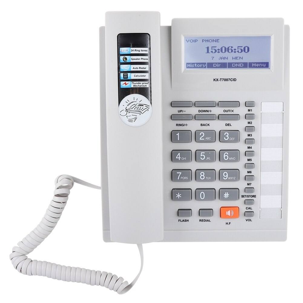 Desktop Draadgebonden Telefoon Grote Knoppen Extension Set Vaste Telefoon Met Speakerphone Met Lcd-scherm