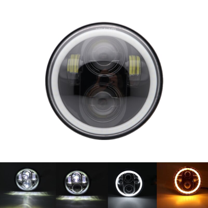 headlight for 883 Harley Dyna Sportster XL883 XL1200 5.75 inch motorcycle round led headlight assembly High power with lens