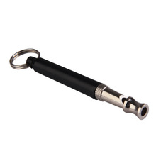 1pcs Black Two-tone Ultrasonic Flute Dog Whistles for Training Sound Whistle Obedience Pet Puppy Dog Whistle