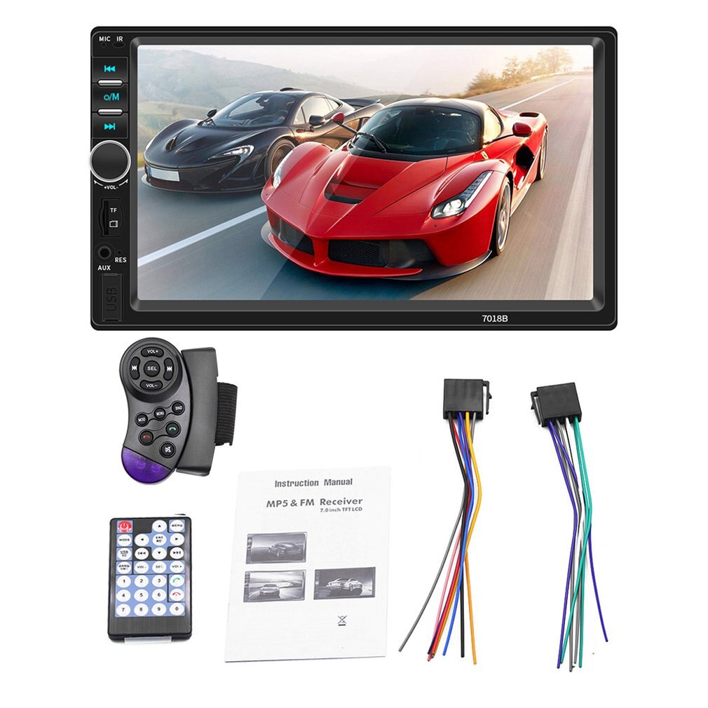 7" Car MP5 Player - HD 1024x600 - Connects to Android & Apple - Bluetooth Audio Video: 3