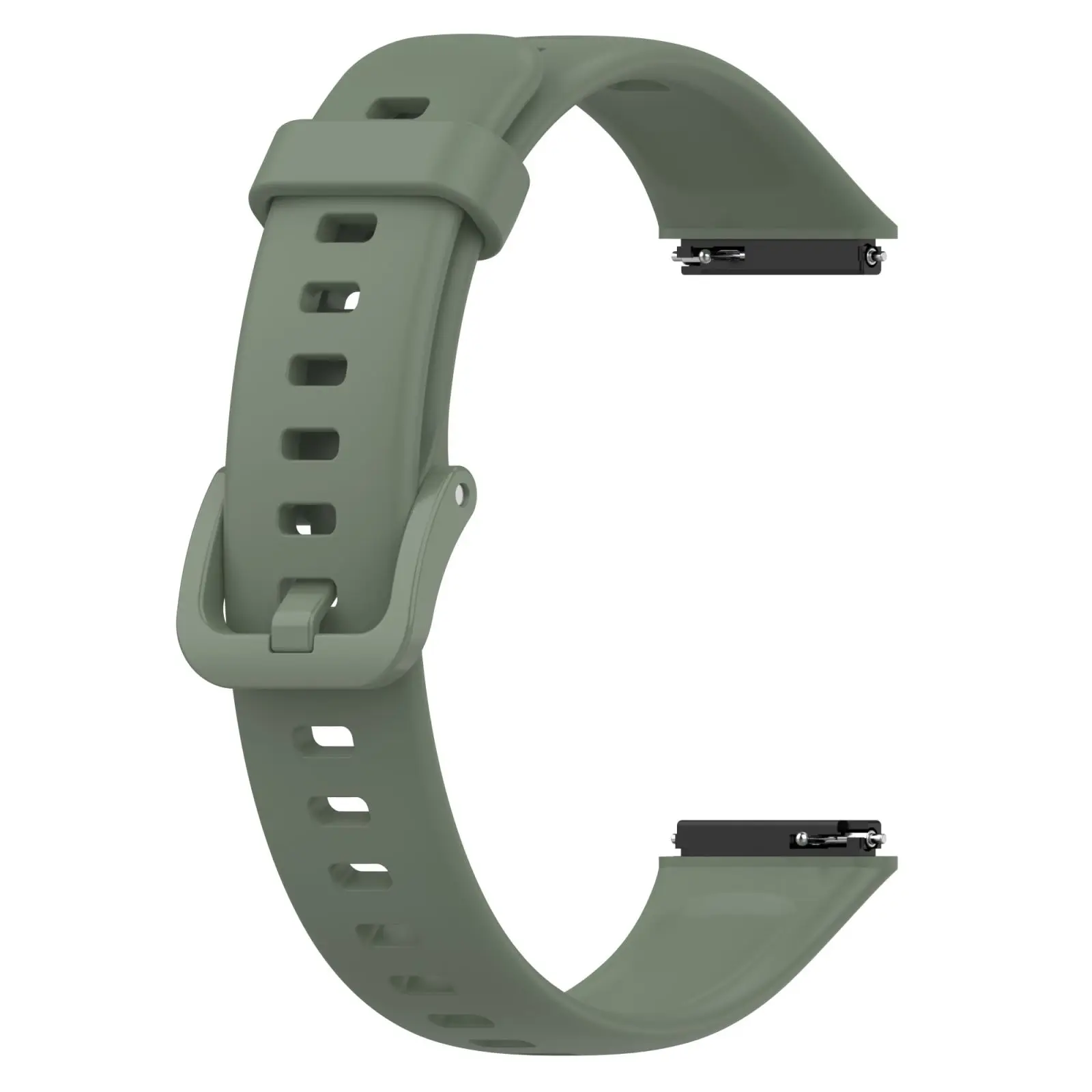 For Huawei Band 7 Sport Silicone Watchband SmartWatch Strap: Rose Green 