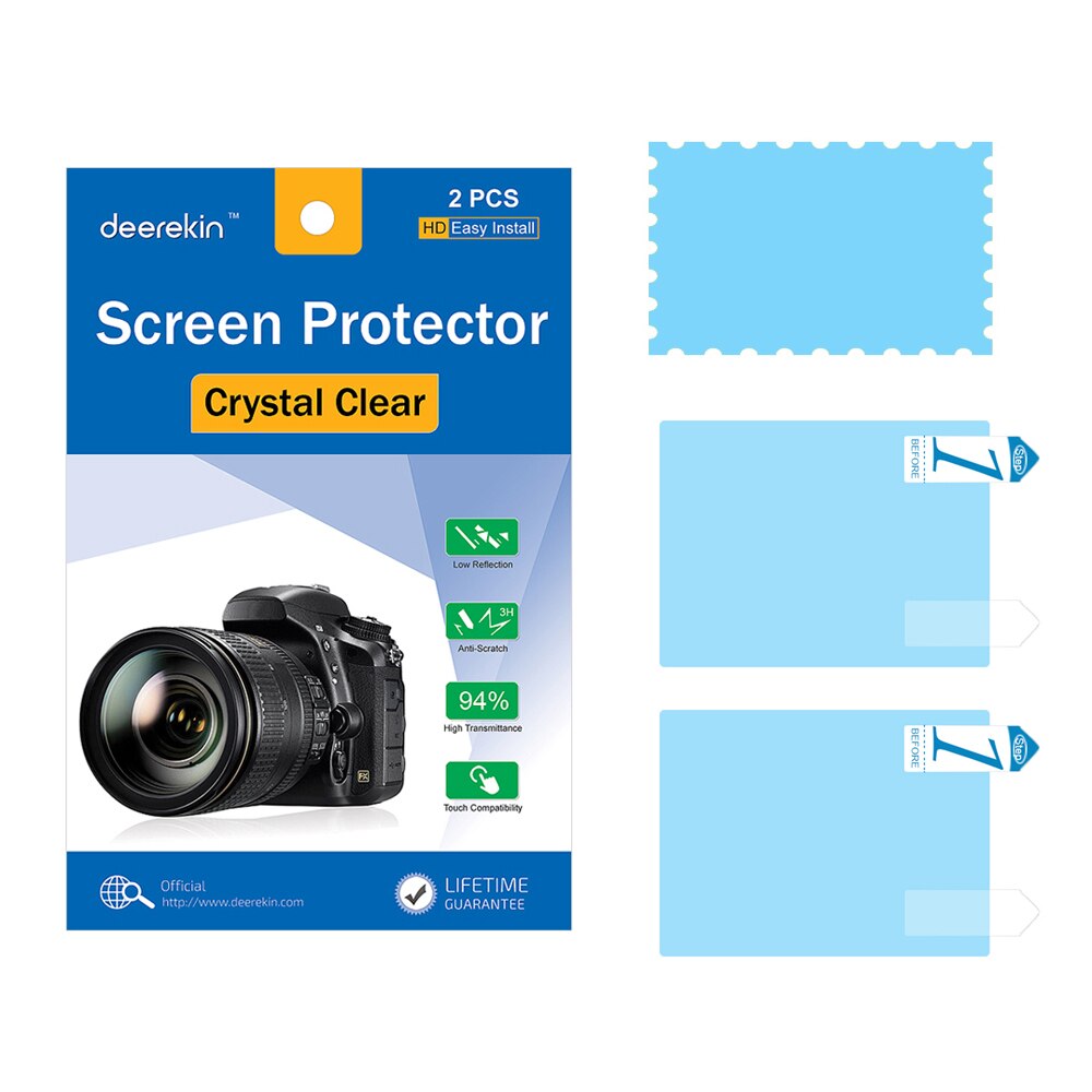 2x Deerekin LCD Screen Protector Beschermende Film voor Panasonic Lumix DMC-FZ300 DMC-FZ330/DMC FZ300 FZ330 FZ200 FZ150 Camera
