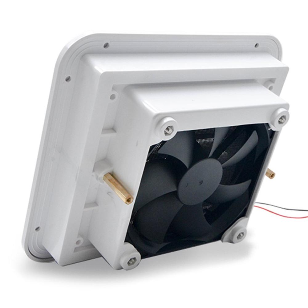 Ventilator Plastic Cooling Waterdichte 12V/24V Rv Trailer Caravan Side Air Vent Ventilatie Blade Fan Wit 1 Set