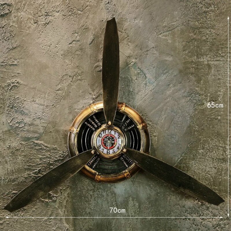Vintage Industriële Stijl Decoraties Vliegtuig Propeller Ijzeren Muur Decoratie Bar Internet Cafe Hanger Wanddecoratie: Brown