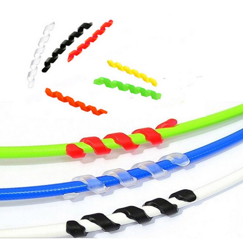 5 Stks/partij Fiets Kabels Behuizing Frame Protector Rubber Mouwen Remleiding Verschuiven Lijn Buis Pijp Wrap Spiral Schroef Mouw