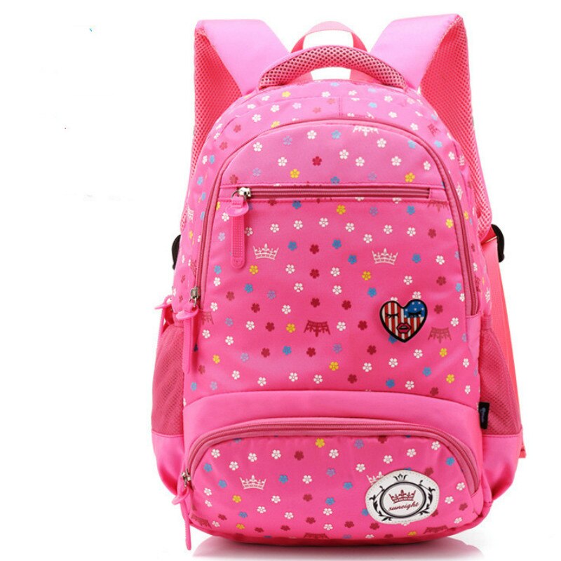 Kinderen School Tassen voor vrouwen kids Mooie Orthopedische Student Rugzakken Tieners Meisjes Jongen School Rugzak tas Mochila: small rose red