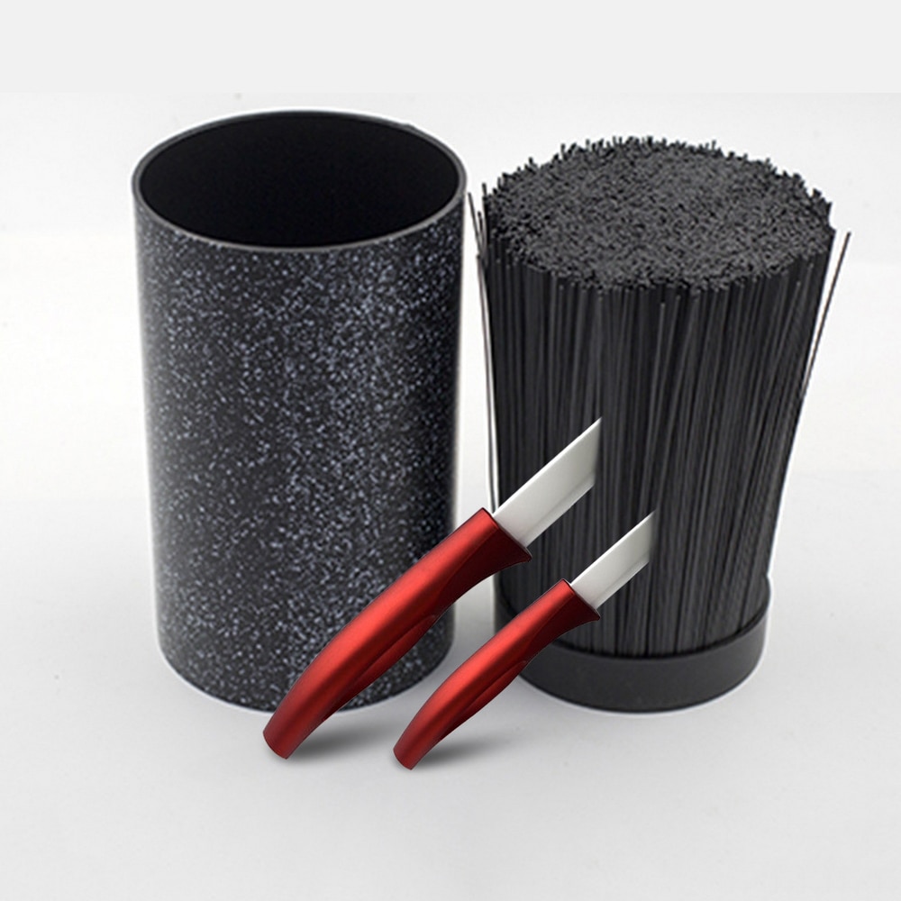 Universel plastik spot rund knivholder multifunktionel værktøjsholder knivblok stativ soktops rørhylde kromof