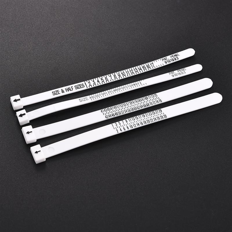 Ring sizer mått uk/us/jp/eu fingermått mätare män och kvinnors storlekar az smycken verktyg utrustning mjuka ring mätverktyg
