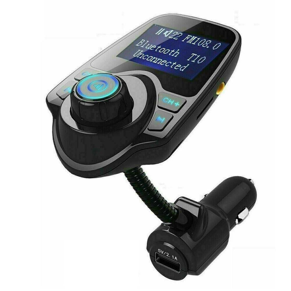 Quick Charge 3.0 Auto Bluetooth 5.0 Fm-zender MP3 Speler Dual Usb-poorten Charger Fm Modulator Auto Aansteker Handenvrij