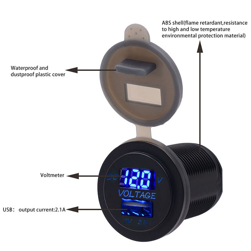 12V Motorfiets Auto Boot Tractor Accessoire Waterdicht Sigarettenaansteker Stopcontact Plug Outlet Auto-Styling