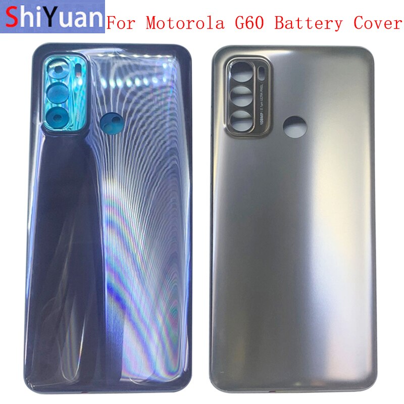 Batterij Cover Achterdeur Behuizing Case Voor Motorola Moto G60 Batterij Cover Vervangende Onderdelen