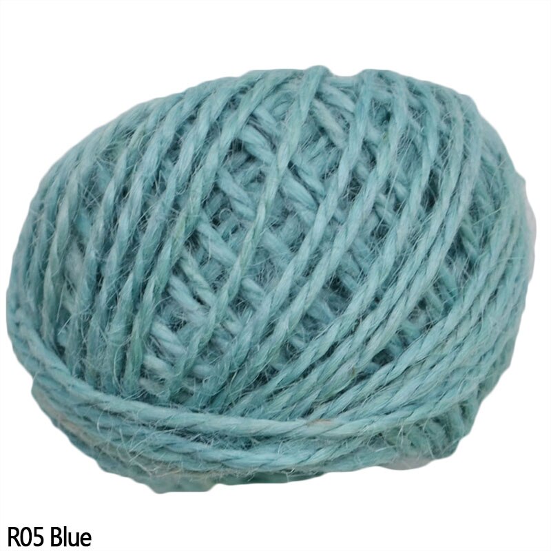 30m/ rullar 2mm naturligt hamparep diy-etikett hängrep bröllop hemtillbehör dekorativ garn jutesnöre trädgårdssnöre: R05