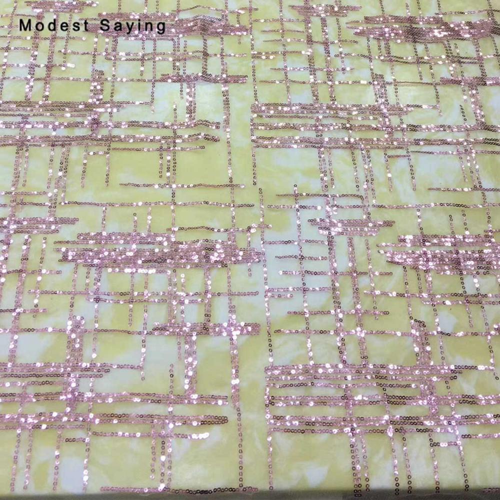 Tecido glitter rosa brilhante 2y, tecido para vestidos de noite, festa de casamento, material para decoração artesanal de malha: pink