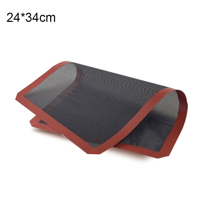 Geperforeerde Siliconen Bakken Mat Non-stick Oven Sheet Liner Bakkerij Gereedschap Gebak Macaron Pad Voor Cookies Keuken Bakvormen Accessoire: 24x34cm
