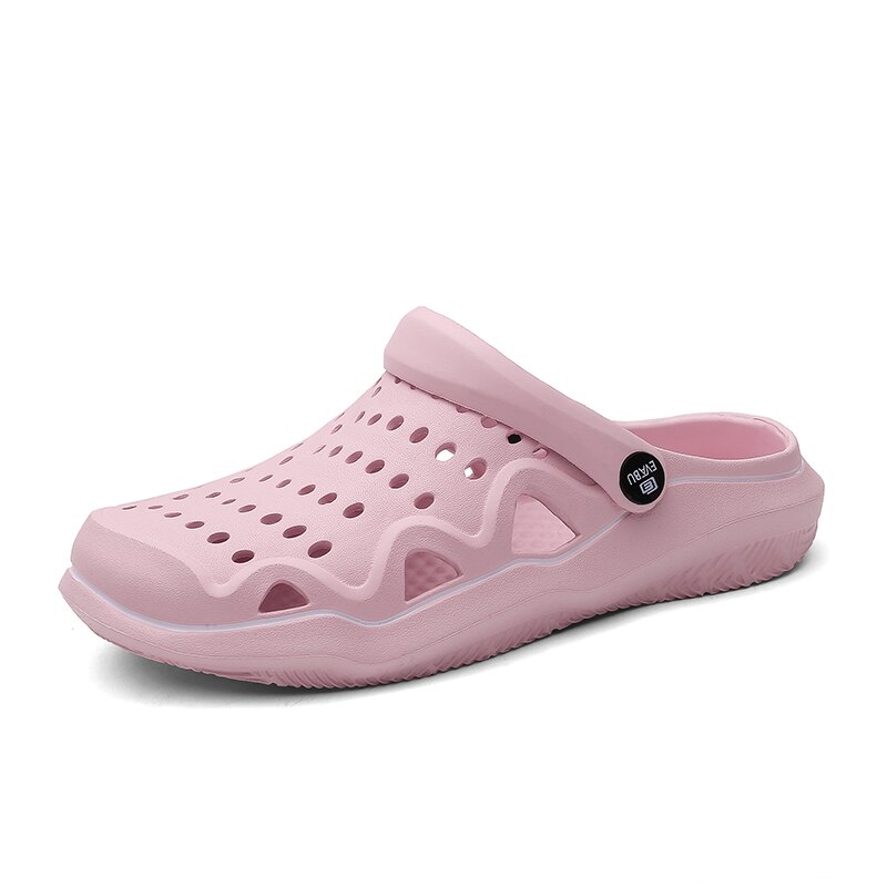 Tuin Klompen Vrouwen Waterdicht Klassieke Camouflage Slip Op Casual Schoenen Strand Schoeisel Water Bash Unisex Zomer Sandalen: pink / 7.5