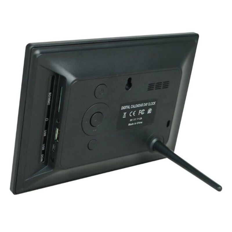 7 " Digital Day Clock LED Calendar Day/Week/Month/Year Electronic Alarm Clock for Impaired Vision People Home Decor