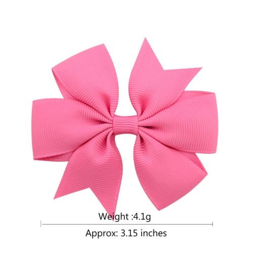 40Pcs Lovely Toddler Girl Bow Hair Clip Ribbon Bow Baby Kids Bowknot Hair Pin Bbay Girls