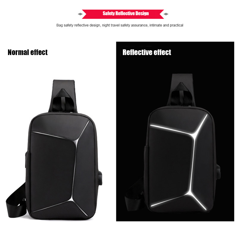 Mannen Borst Schoudertas Crossbody Tas Waterdichte Grote Capaciteit Voor Mobiele Telefoon