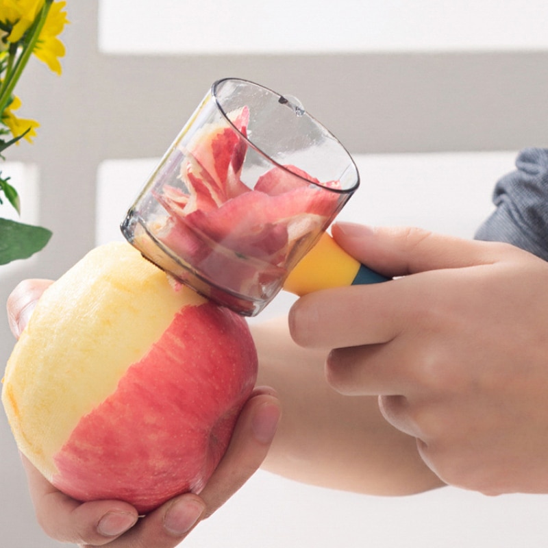 1pcs Storable Fruit Vegetable Peeler Tool With Non-slip Handle Manual Vegetable Slicer Carrot Potato Peeler Kitchen Accessories