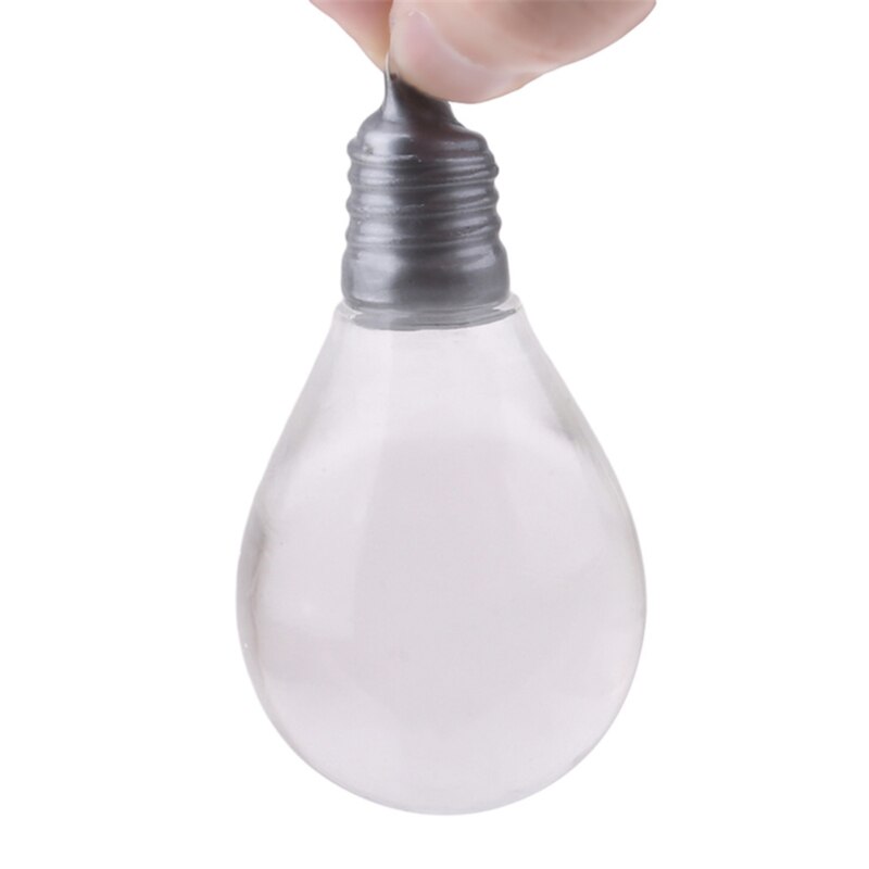 Light Bulb Squeeze Ball Magic Vent Toys Stress Reliever Toy Squish Ball Light Bulb Lamp Splat Ball Novelty Funny Squishies: transparent