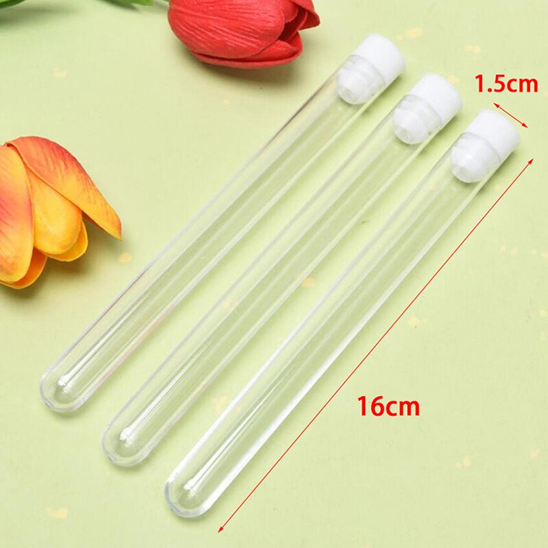 10PCS Clear Plastic Embroidery Felting Sewing Needles Container Pin Needle Storage Tubes Bottle Holder Storage Cases: 16cm