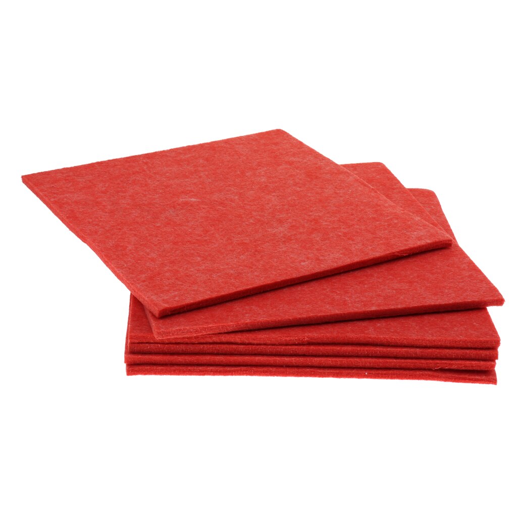6 Pcs Geluidsisolatie Akoestische Schuim Panel Polyester Vezel Voor Studio Ktv Geluid Isolatie