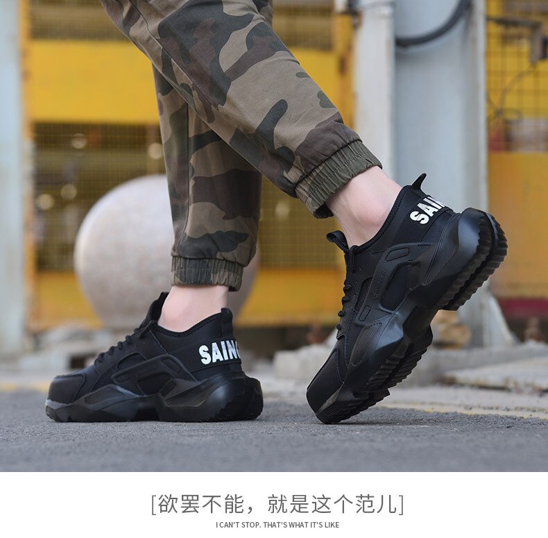 Mens Safety Trainers Lightweight Composite Toe Cap and Kevlar Midsole Work Boots Shoes Hiker Extra Grip