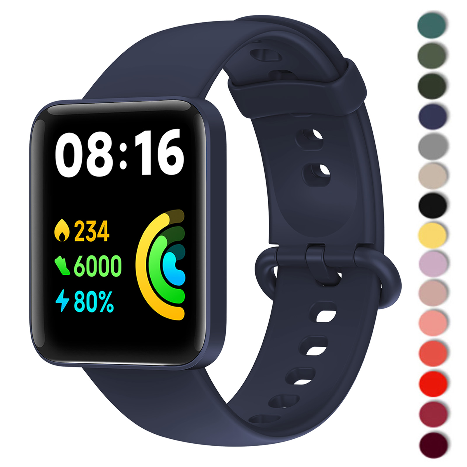 Siliconen band voor Xiaomi Mi Watch 2 Lite-band Algemene versie Vervanging horlogeband Armband mi watch lite Redmi Watch 2/1 band