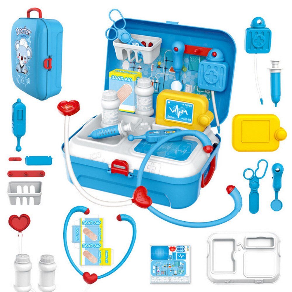 17Pcs Medische Kit Dokter Verpleegster Tandarts Pretend Rollen Spelen Speelgoed Set Plastic Kids Game Juguetes Kinderen Speelgoed Набор доктора Arts: Default Title