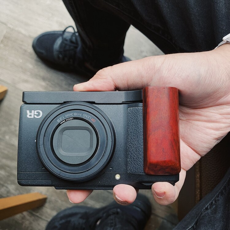 Holz Holz Hand Griff schnell Freisetzung L Platte Halterung Für Ricoh GR2 GRII Ricoh GR 2: mahagoni- Wood