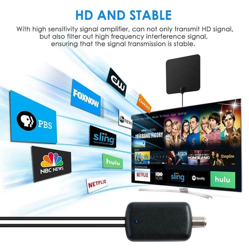 240 miles räckvidd inomhus antenn tv digital antenn digital inomhus hdtv 1080p