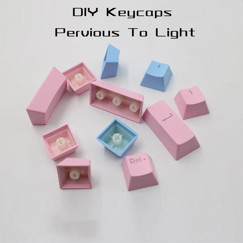 108 Keys 61/87/104/ISO/ANSI Layout OEM Injection ABS Double Shot Keycaps Keyboarde Colorful Transparent Universal Keyboard