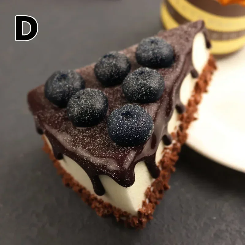 Simuleringstårta konstgjord brödkaka heminredning display bröllop söt dekoration halloween dekoration simulering mat: Fluorescensgul