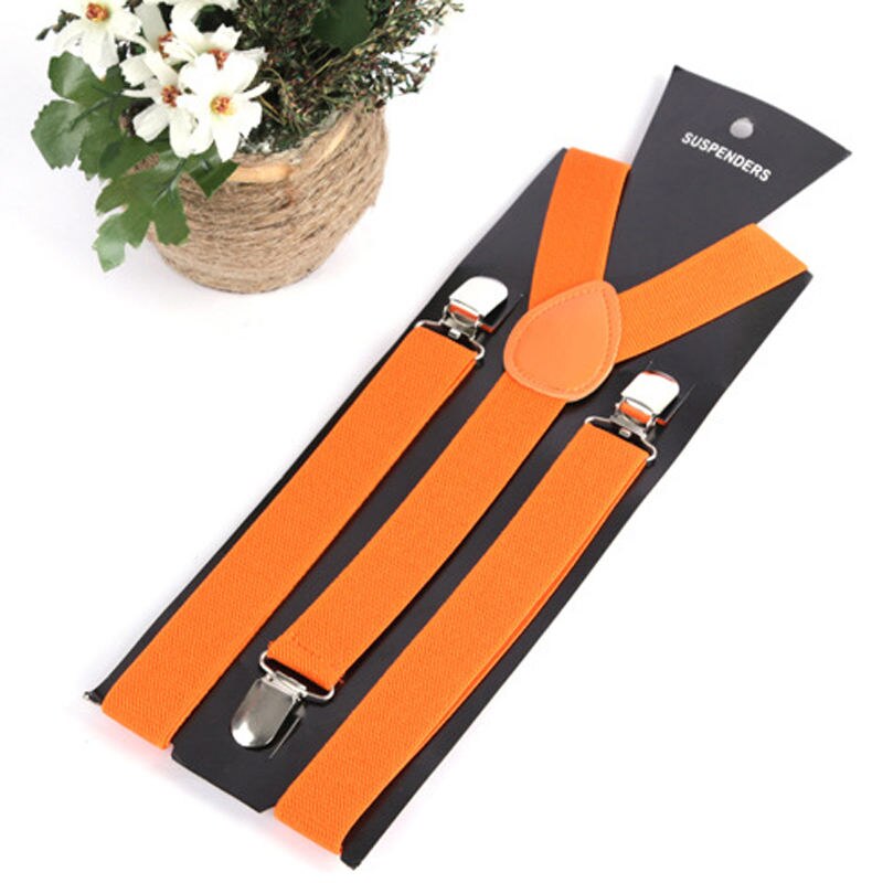 17 Kleuren Mode Vrouwen Mooie Elastische Verstelbare Band Clip Bretels Kleding Accessoires: Orange