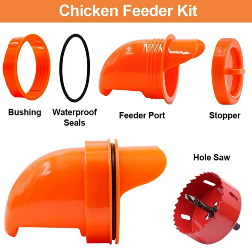 Farm Poultry Feeding Chicken Feeder DIY Rainproof Grandado