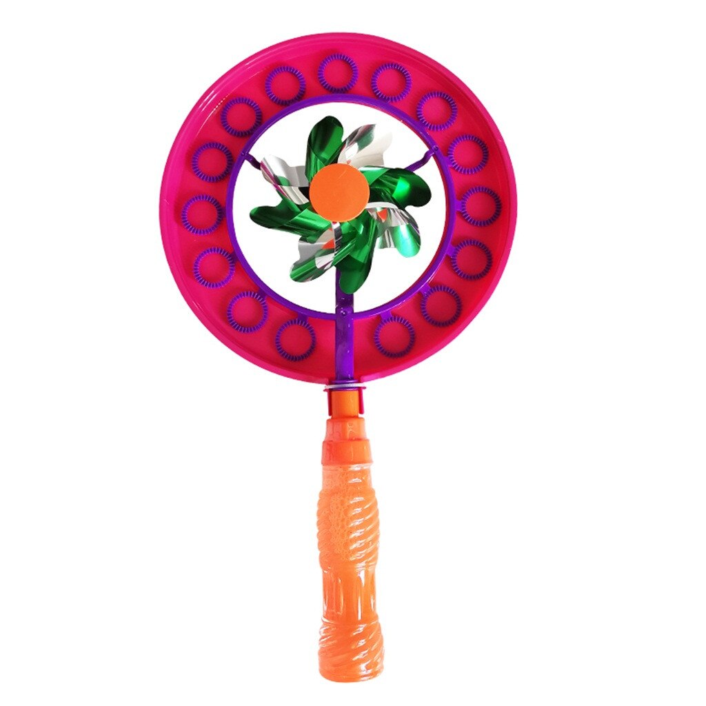 Zwei-in-eins blasiert Stock windmühle Magie Tragbare blasiert stickChildren blasiert Zauberstab: orange