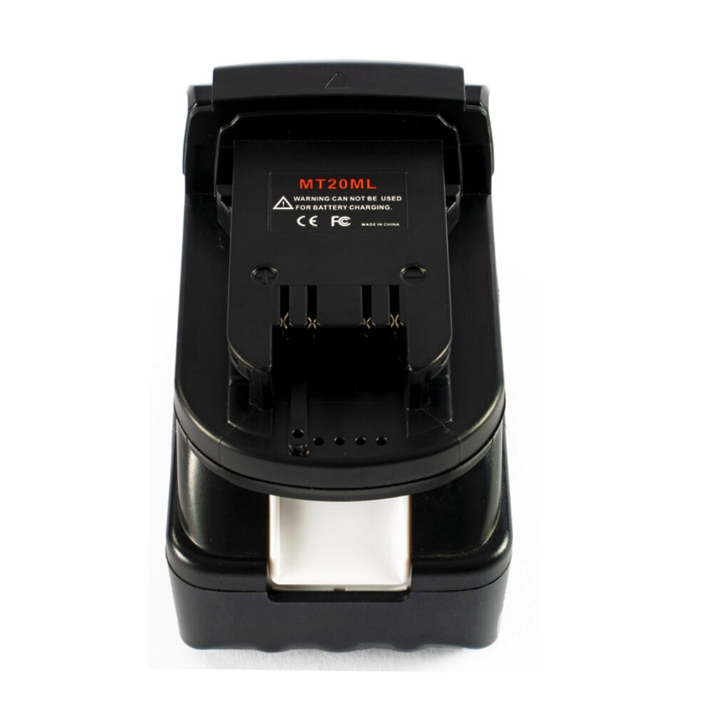 Adaptateur de convertisseur de batterie pour Makita, batterie Li-Ion 18V Bl1830 Bl1860 Bl1815, commutateur vers batterie Li-Ion Milwaukee mt20 ml