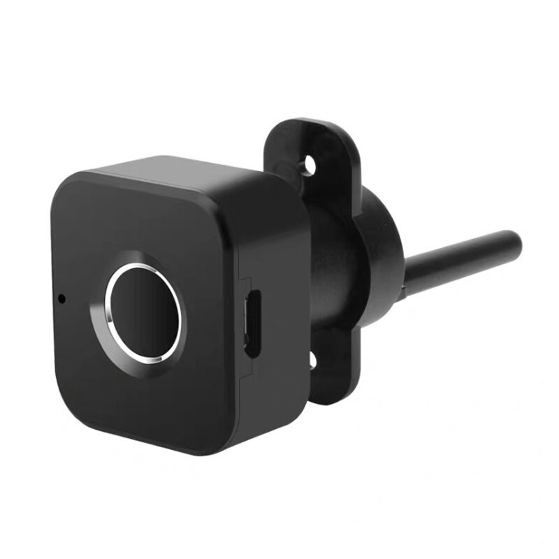 Smart Keyless Fingerprint Mini Cabinet Lock Invisible Battery Powered Biometric Electric Lock for Office Drawer File Cabinet