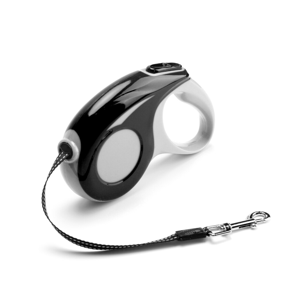 Reflective Retractable Dog Leash For Small Medium Dog No Tangle Nylon Ribbon Retractable Dog Leash for Puppy Dog Supplies: Black / 3M