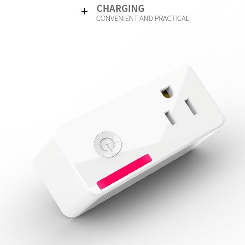 WiFi 100-240V Outlet Smart Socket with Energy Monitoring for Alexa Google Home Tuya US Plug