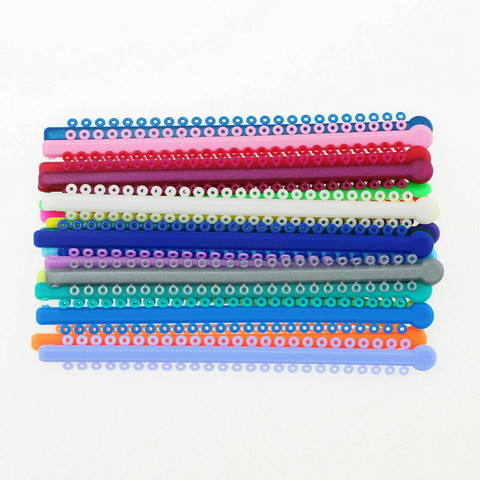 5Pack Tandheelkundige Orthodontische Ligature Tie Elastische Rubberen Band Voor Beugel Licht Kracht Gemengde Kleur