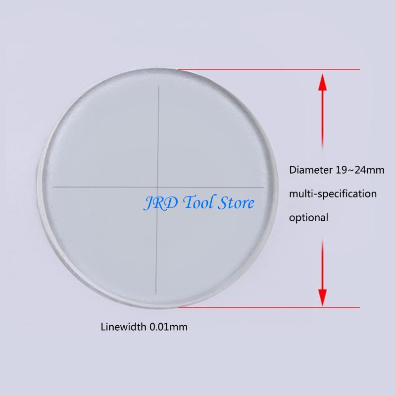 A2ud mikroskopglas med diameter , 19/20/24mm objektglas, riktmedel, kalibreringslinjal, mikrometer